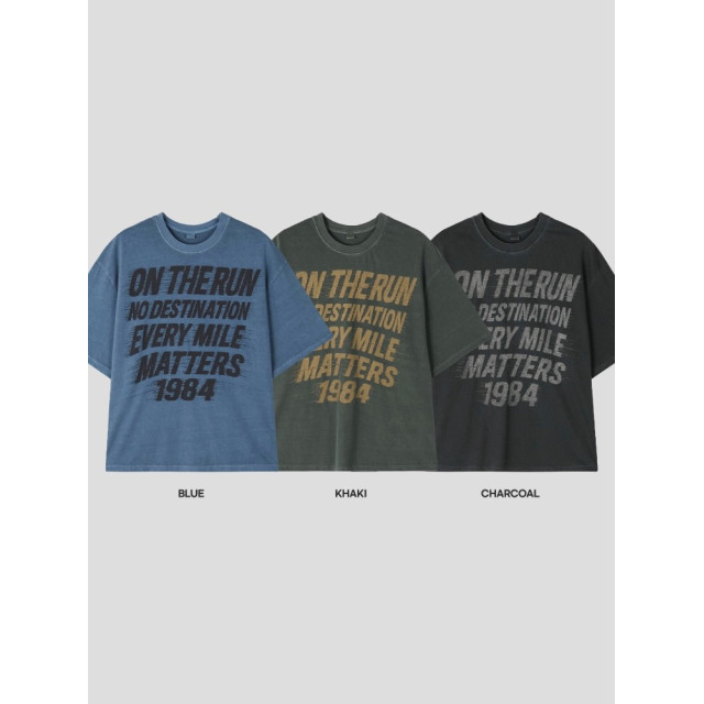 韓國🇰🇷寬鬆字母印花短版上衣『韓國連線』