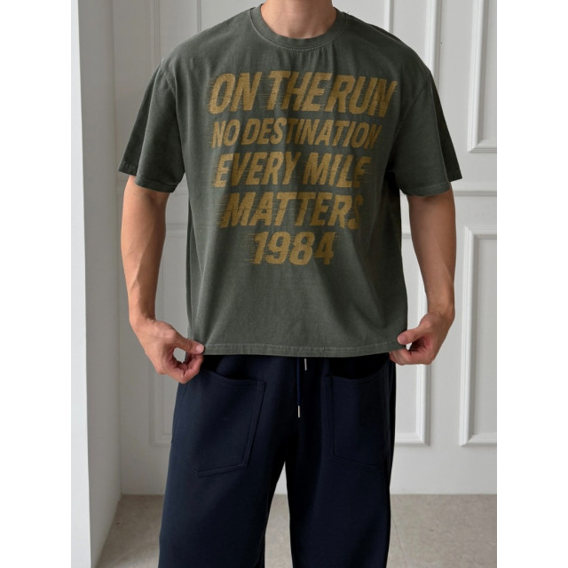 韓國🇰🇷寬鬆字母印花短版上衣『韓國連線』