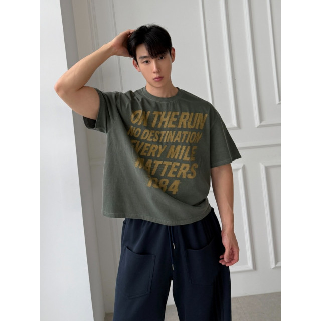 韓國🇰🇷寬鬆字母印花短版上衣『韓國連線』