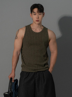 韓國🇰🇷5色立體螺紋無袖背心『韓國連線』