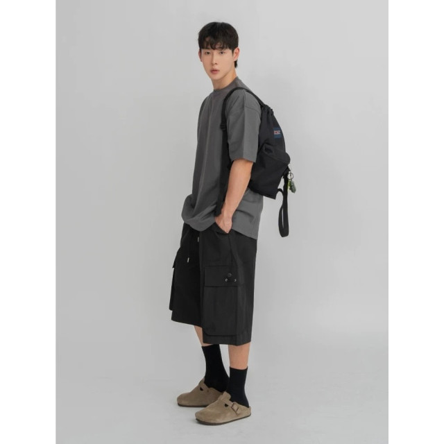 韓國🇰🇷尼龍工裝寬口袋七分短褲『韓國連線』