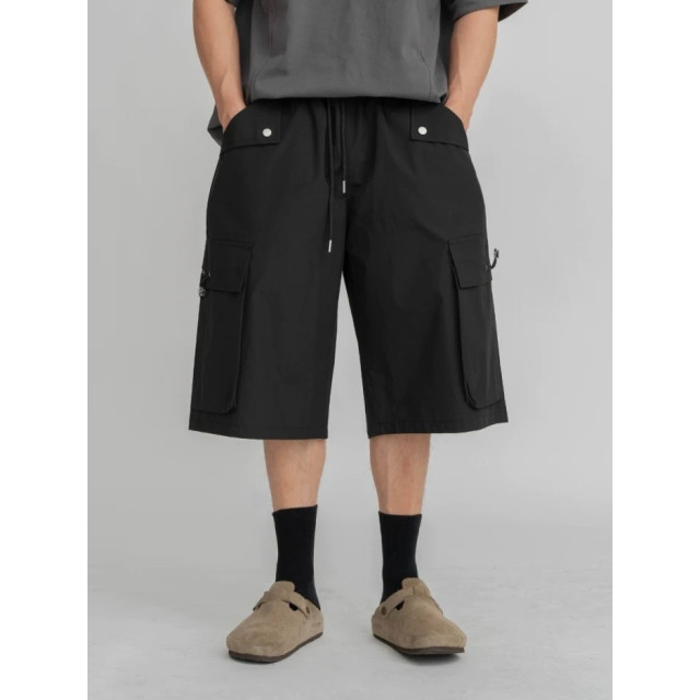 韓國🇰🇷尼龍工裝寬口袋七分短褲『韓國連線』