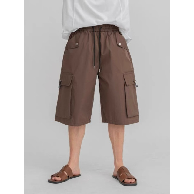 韓國🇰🇷尼龍工裝寬口袋七分短褲『韓國連線』