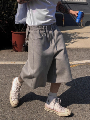 韓國🇰🇷3色寬鬆鬆緊腰休閒短褲『韓國連線』