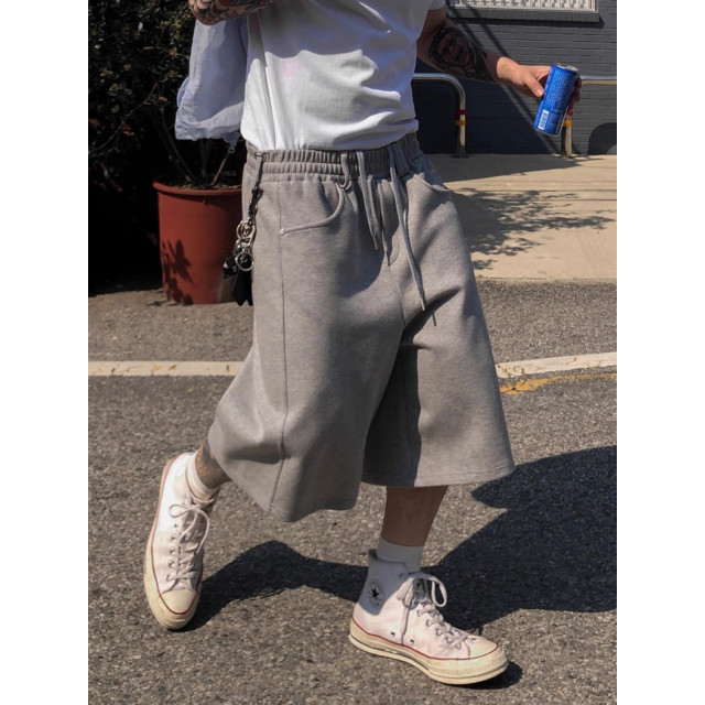 韓國🇰🇷3色寬鬆鬆緊腰休閒短褲『韓國連線』