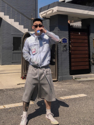 韓國🇰🇷3色寬鬆鬆緊腰休閒短褲『韓國連線』