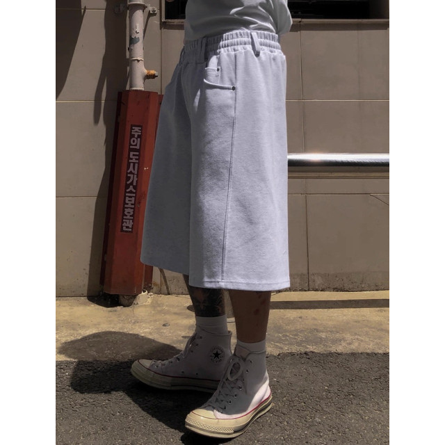 韓國🇰🇷3色寬鬆鬆緊腰休閒短褲『韓國連線』