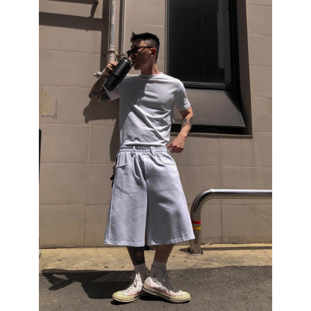 韓國🇰🇷3色寬鬆鬆緊腰休閒短褲『韓國連線』