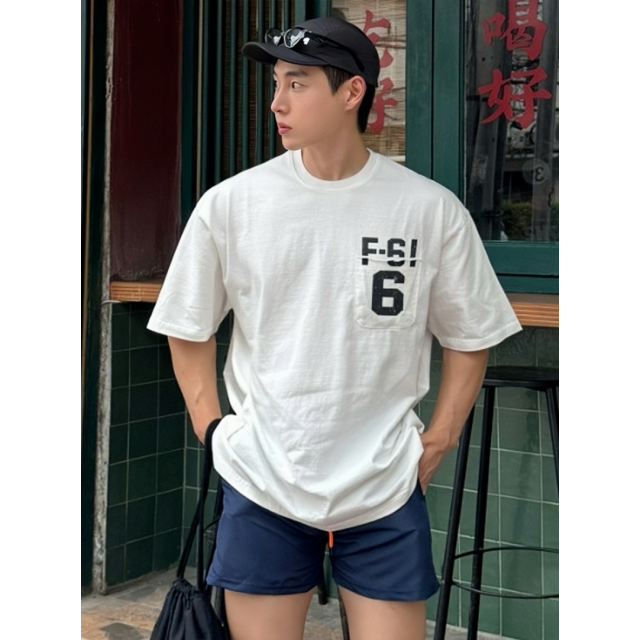 韓國🇰🇷F-61單口袋寬鬆短袖『韓國連線』