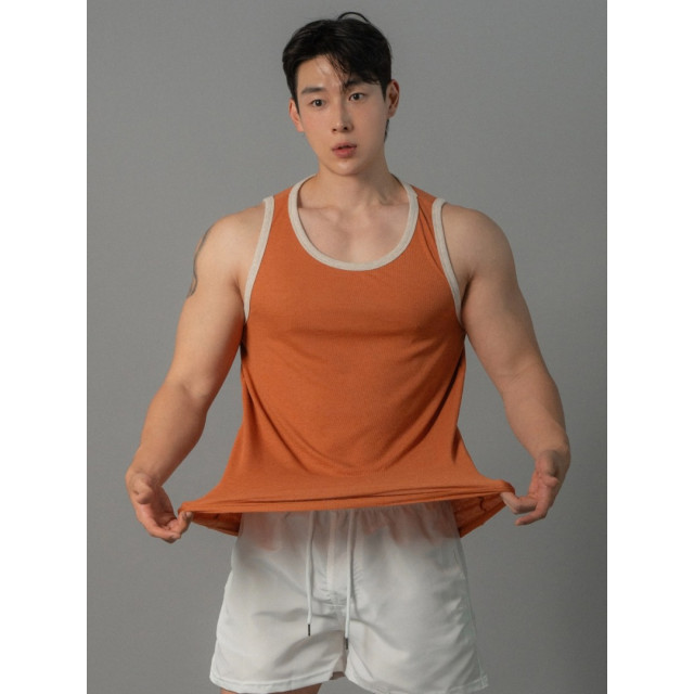 韓國🇰🇷5色夏季撞色薄款背心『韓國連線』