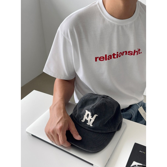 韓國🇰🇷寬鬆簡約印花短版短袖『韓國連線』