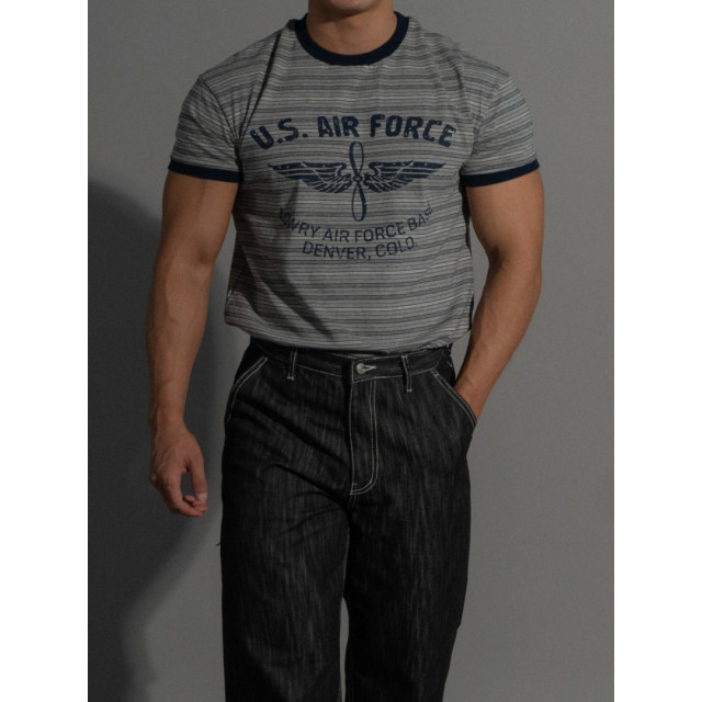 韓國🇰🇷2色圓領合身條紋短袖『韓國連線』