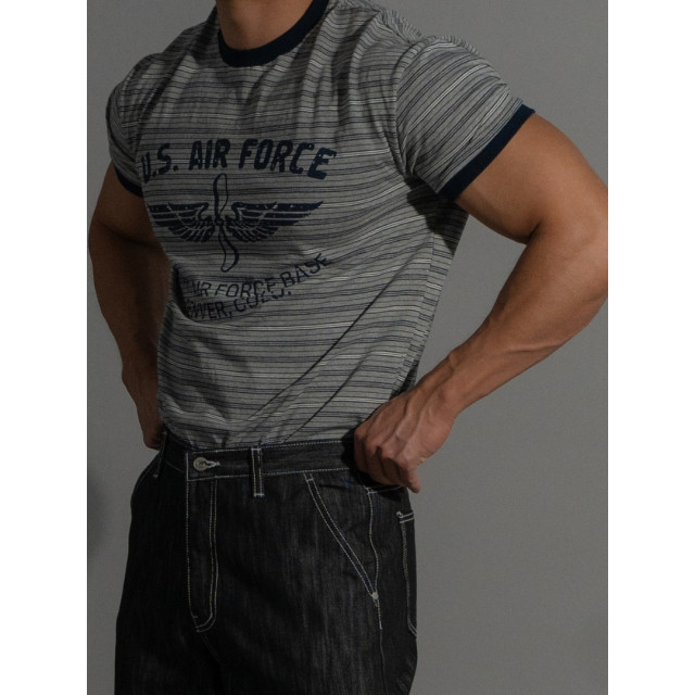 韓國🇰🇷2色圓領合身條紋短袖『韓國連線』