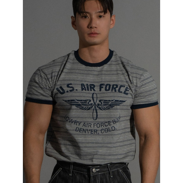 韓國🇰🇷2色圓領合身條紋短袖『韓國連線』