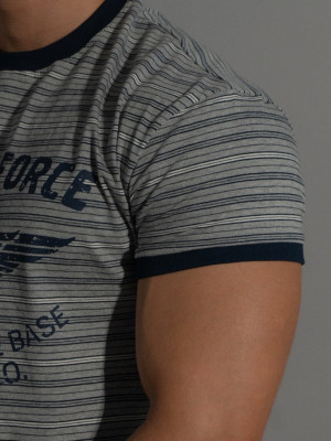 韓國🇰🇷2色圓領合身條紋短袖『韓國連線』