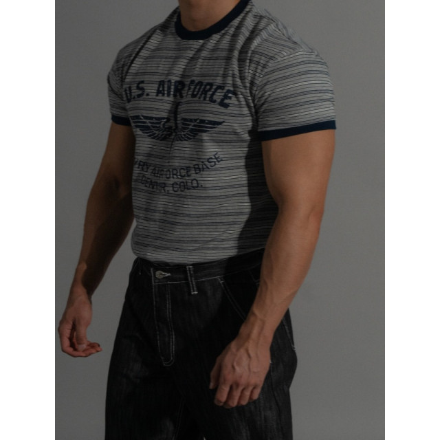 韓國🇰🇷2色圓領合身條紋短袖『韓國連線』