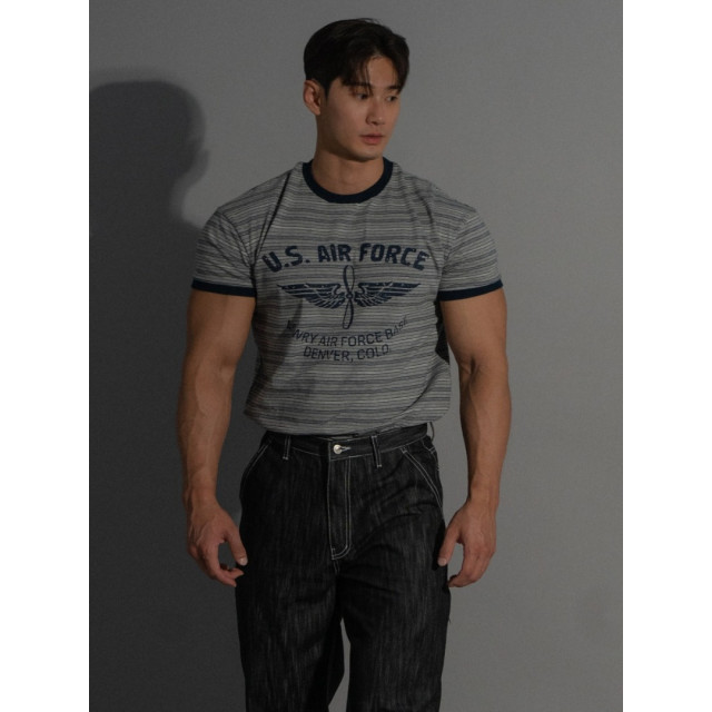 韓國🇰🇷2色圓領合身條紋短袖『韓國連線』