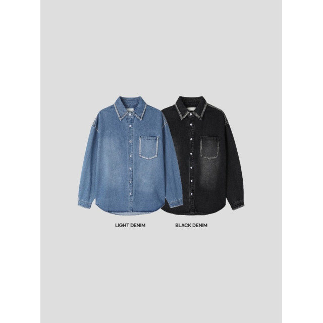 韓國🇰🇷毛邊口袋丹寧外套『韓國連線』