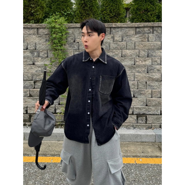 韓國🇰🇷毛邊口袋丹寧外套『韓國連線』