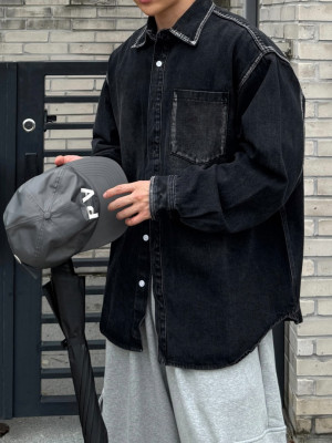 韓國🇰🇷毛邊口袋丹寧外套『韓國連線』