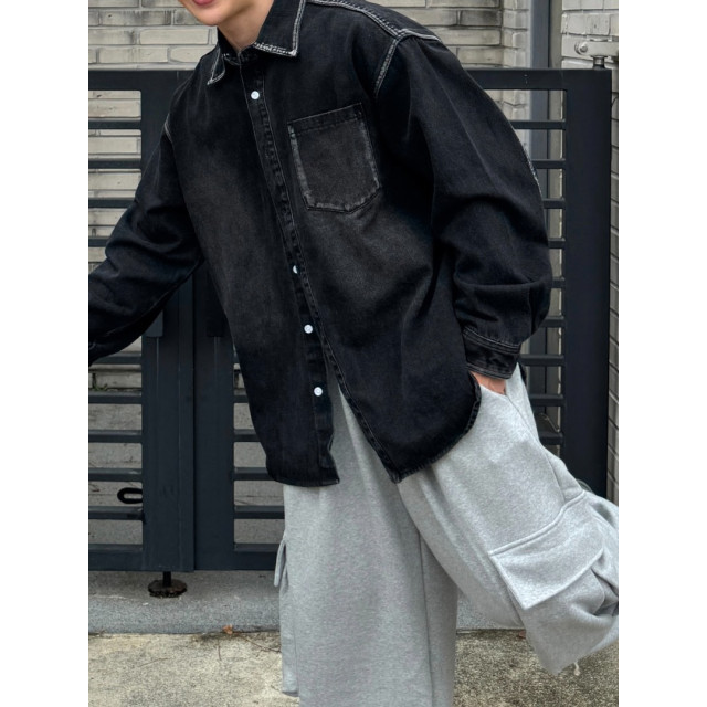 韓國🇰🇷毛邊口袋丹寧外套『韓國連線』