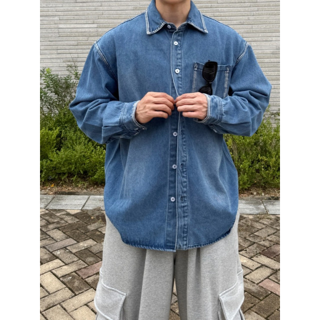 韓國🇰🇷毛邊口袋丹寧外套『韓國連線』