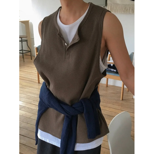 韓國🇰🇷雙層夾兩件條紋無袖背心『韓國連線』