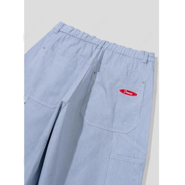 韓國🇰🇷水洗條紋直筒丹寧工作褲『韓國連線』