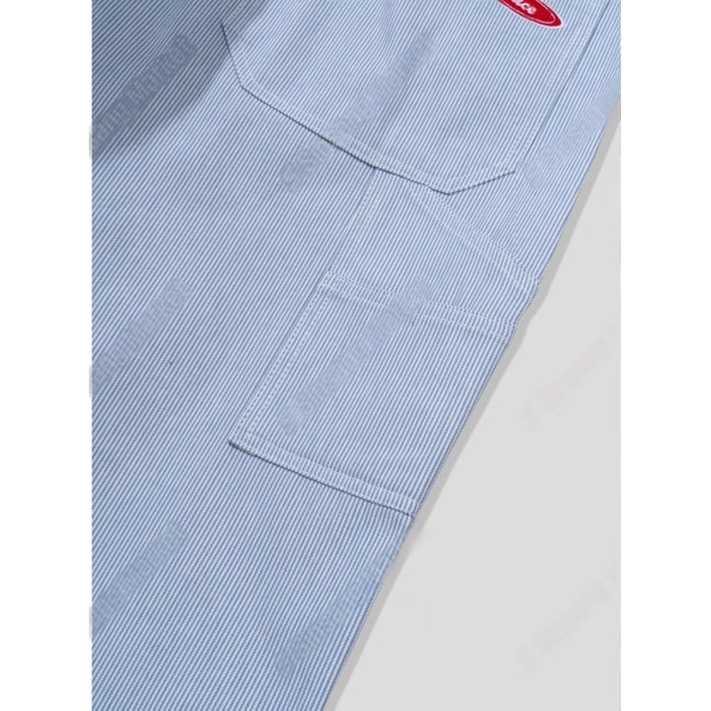 韓國🇰🇷水洗條紋直筒丹寧工作褲『韓國連線』