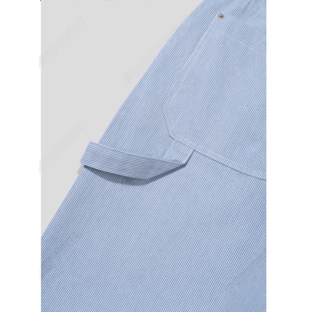 韓國🇰🇷水洗條紋直筒丹寧工作褲『韓國連線』