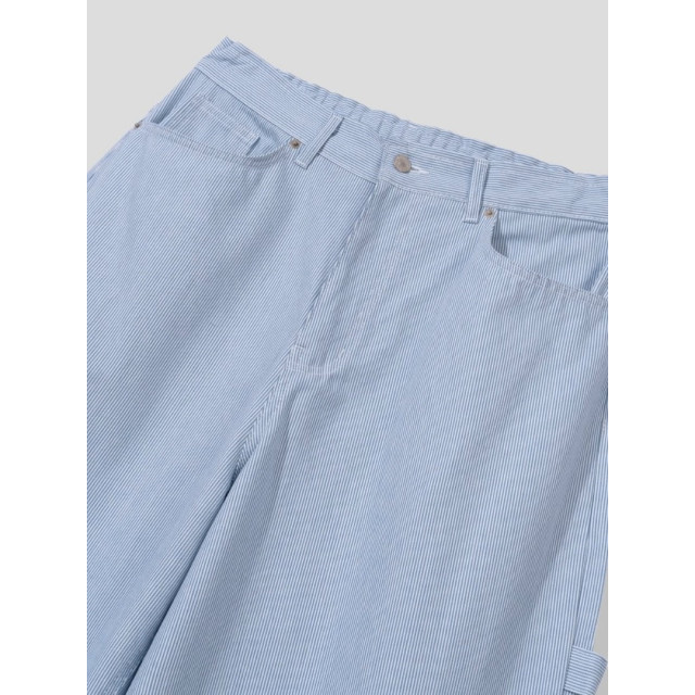 韓國🇰🇷水洗條紋直筒丹寧工作褲『韓國連線』