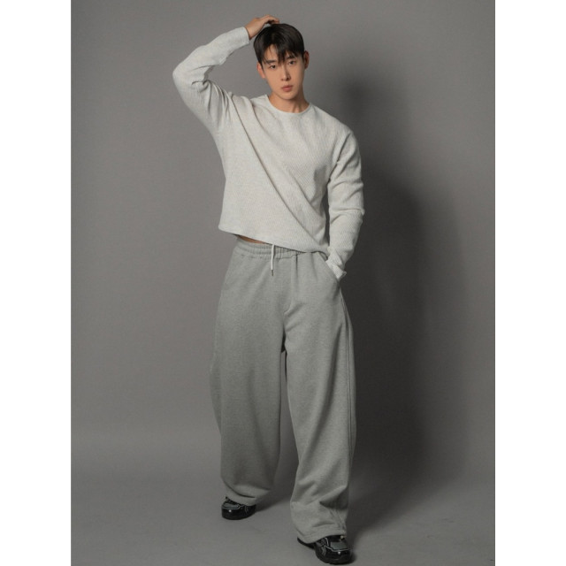 韓國🇰🇷早秋圓領華夫格短版長袖『韓國連線』