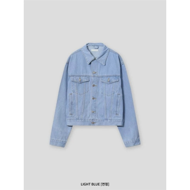 韓國🇰🇷男女皆可穿!復古水洗短版丹寧外套『韓國連線』