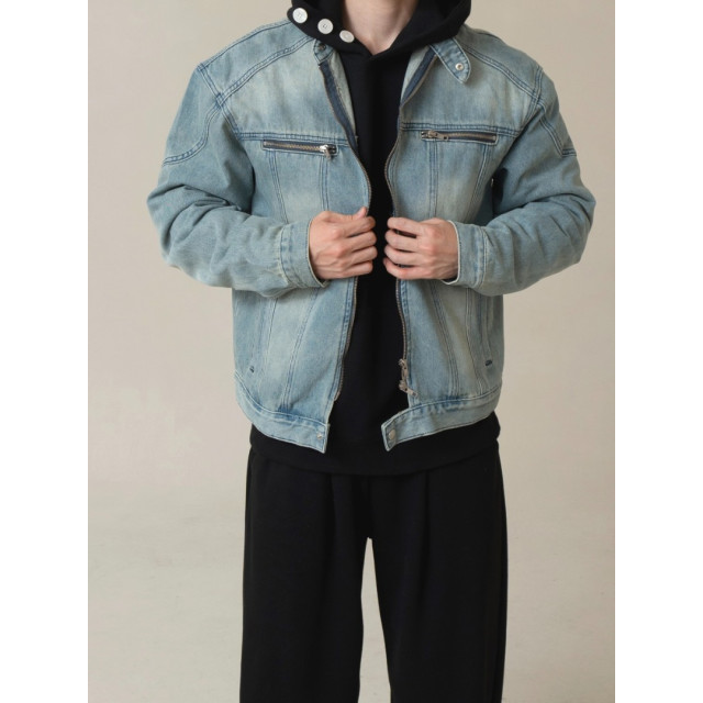 韓國🇰🇷2色!重工拼接丹寧外套『韓國連線』