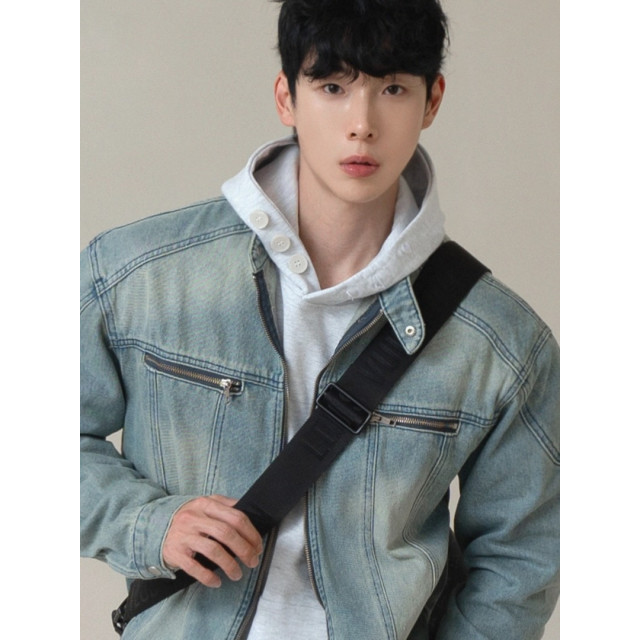 韓國🇰🇷2色!重工拼接丹寧外套『韓國連線』