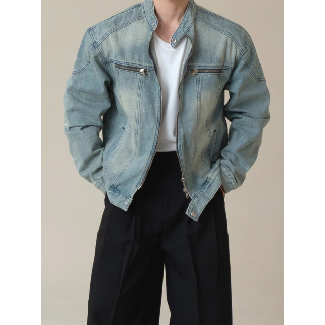 韓國🇰🇷2色!重工拼接丹寧外套『韓國連線』