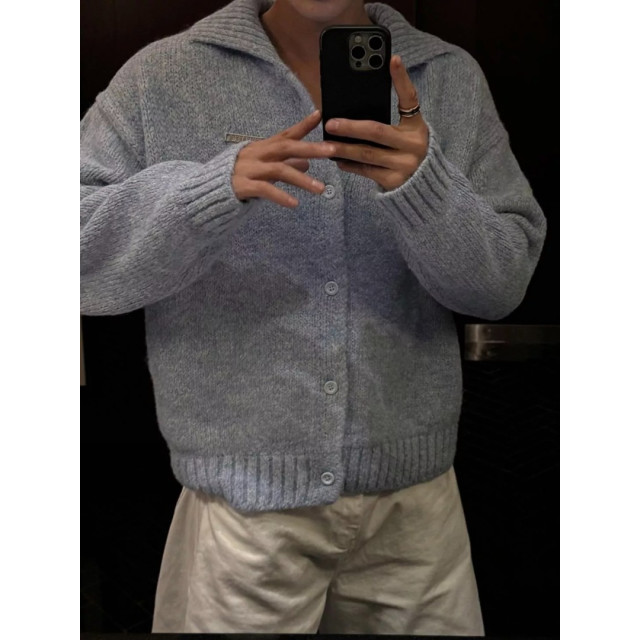 韓國🇰🇷羊毛絨保暖針織開襟衫『韓國連線』