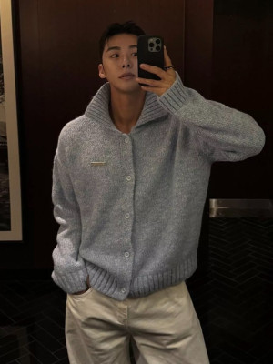 韓國🇰🇷羊毛絨保暖針織開襟衫『韓國連線』