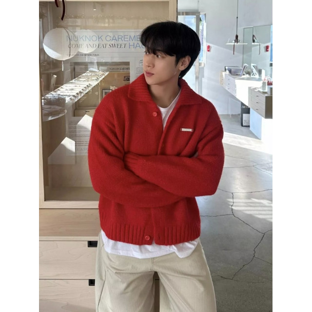 韓國🇰🇷羊毛絨保暖針織開襟衫『韓國連線』