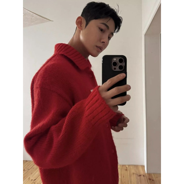 韓國🇰🇷羊毛絨保暖針織開襟衫『韓國連線』