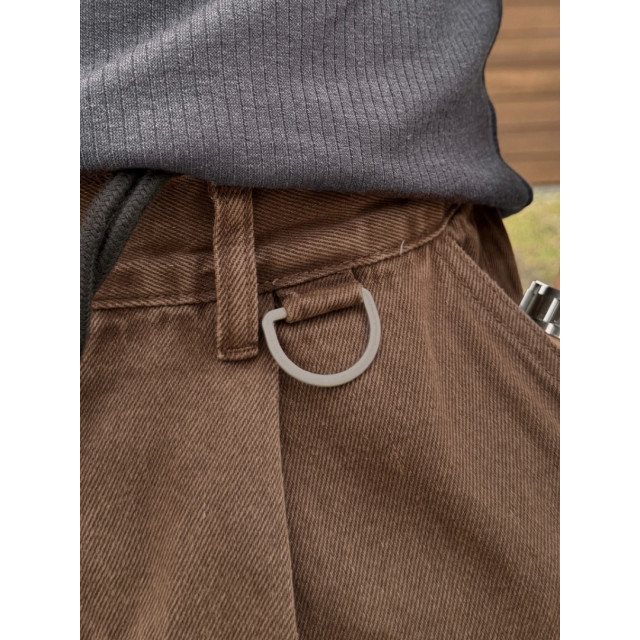 韓國🇰🇷寬鬆扣環雙摺工作褲『韓國連線』