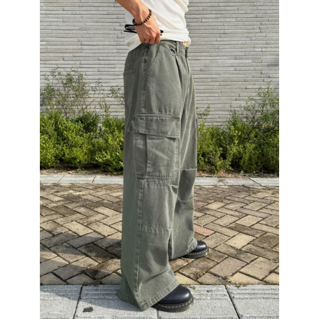 韓國🇰🇷寬鬆扣環雙摺工作褲『韓國連線』