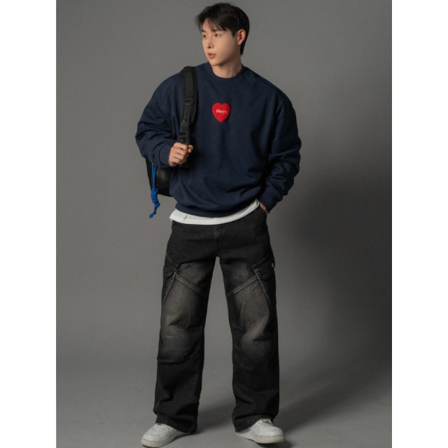 韓國🇰🇷heart立體毛絨大學T『韓國連線』