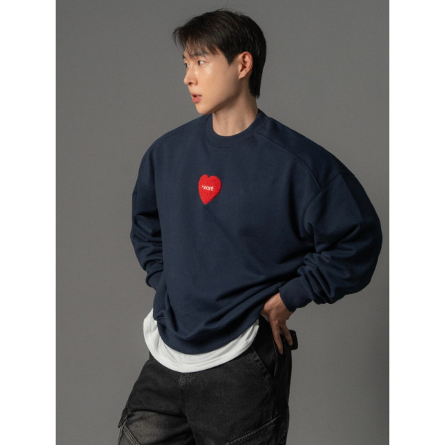 韓國🇰🇷heart立體毛絨大學T『韓國連線』