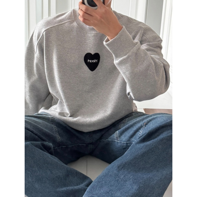 韓國🇰🇷heart立體毛絨大學T『韓國連線』