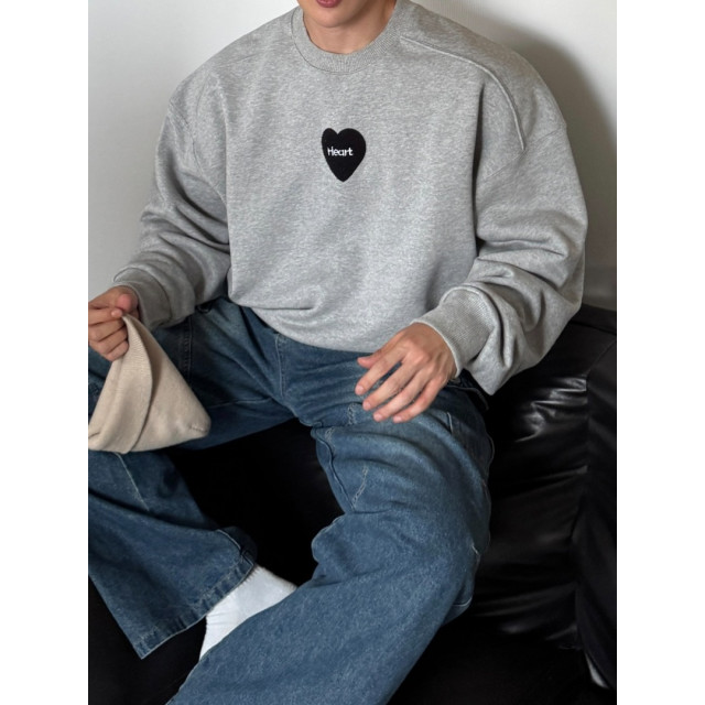 韓國🇰🇷heart立體毛絨大學T『韓國連線』