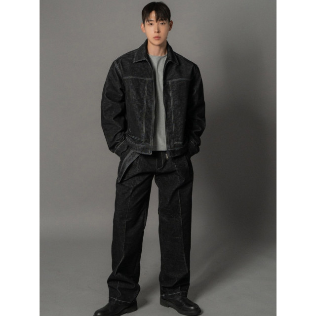 韓國🇰🇷3色!燈心絨車線翻領短版夾克『韓國連線』