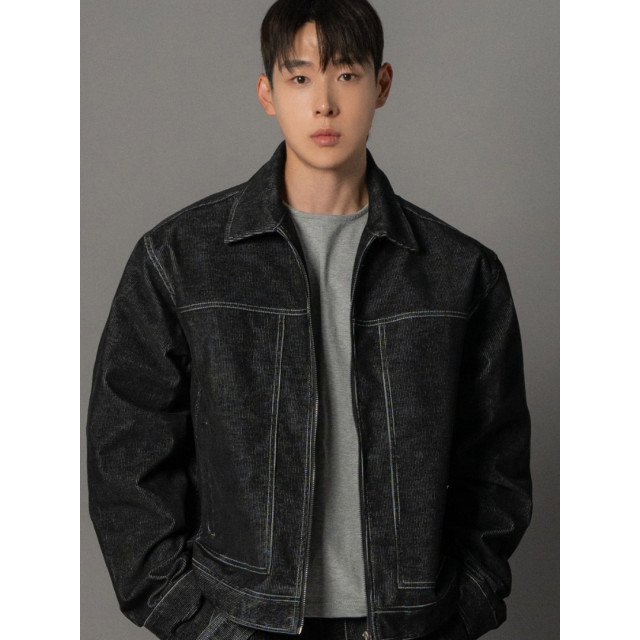 韓國🇰🇷3色!燈心絨車線翻領短版夾克『韓國連線』