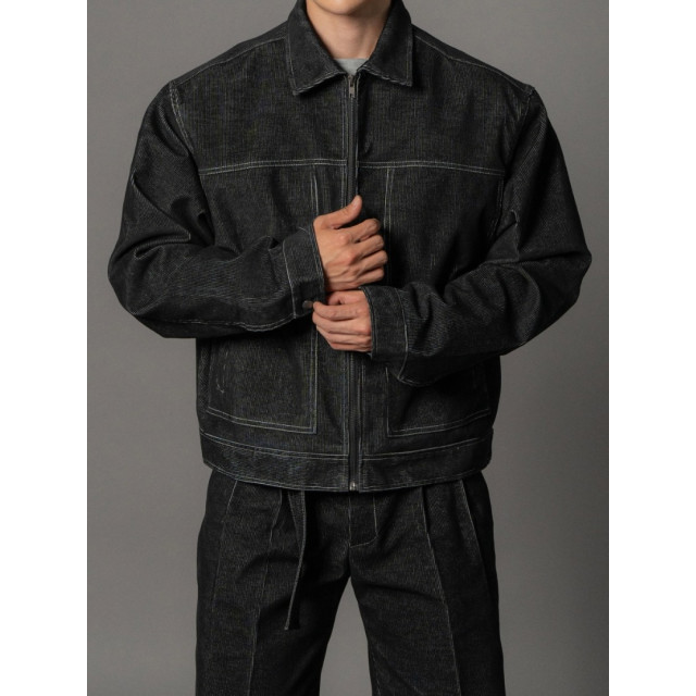 韓國🇰🇷3色!燈心絨車線翻領短版夾克『韓國連線』