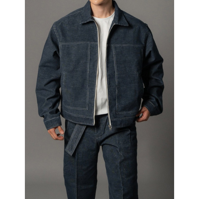 韓國🇰🇷3色!燈心絨車線翻領短版夾克『韓國連線』